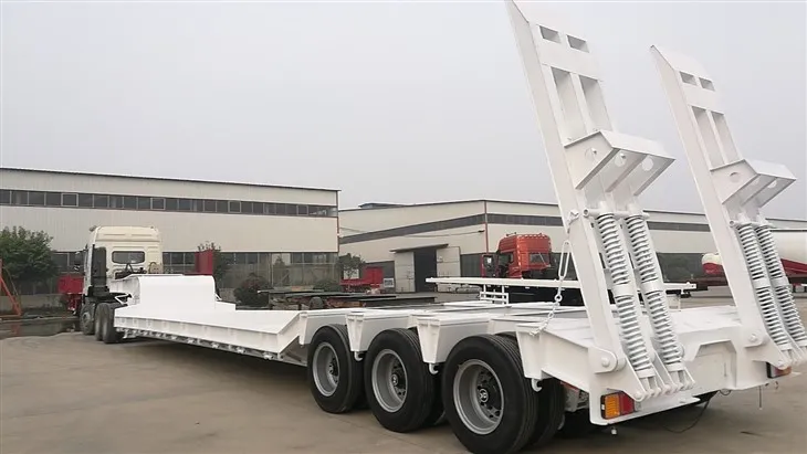 Reboque baixo de múltiplos eixos de 110 toneladas com 3 linhas e 6 eixos