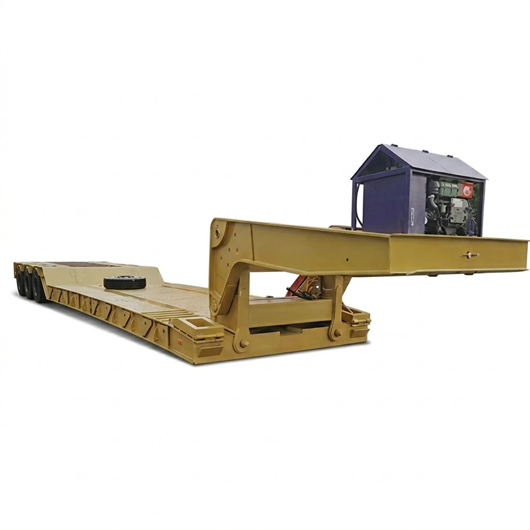 Reboque pescoço de ganso removível de 150 toneladas