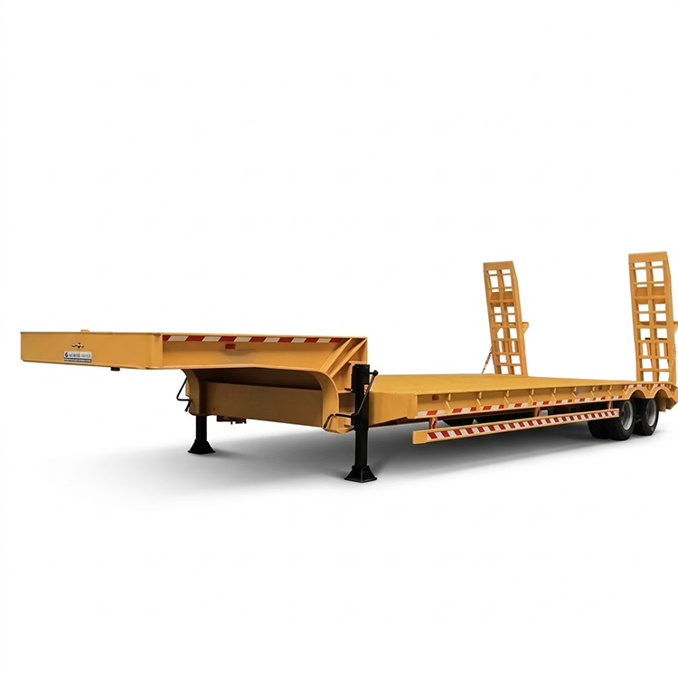 Reboque rebaixado de 2 linhas e 4 eixos de 100 toneladas
