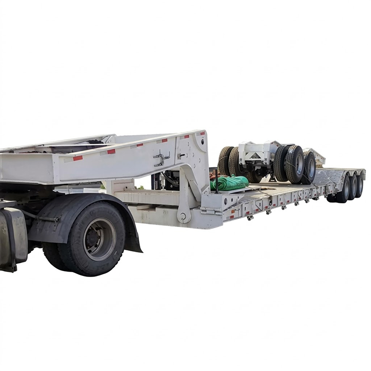 Trailer Lowboy Gooseneck 80T com Dolly