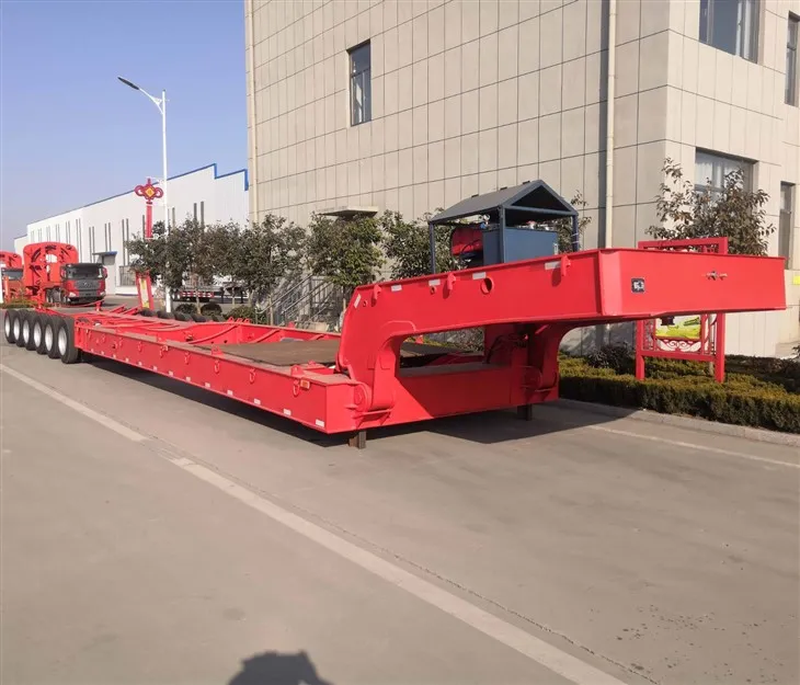 Tri Axle 100 Ton Detachable Lowboy Trailer